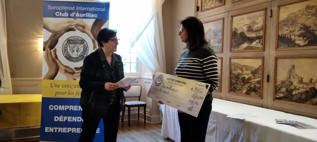 remise du prix par le Soroptimist