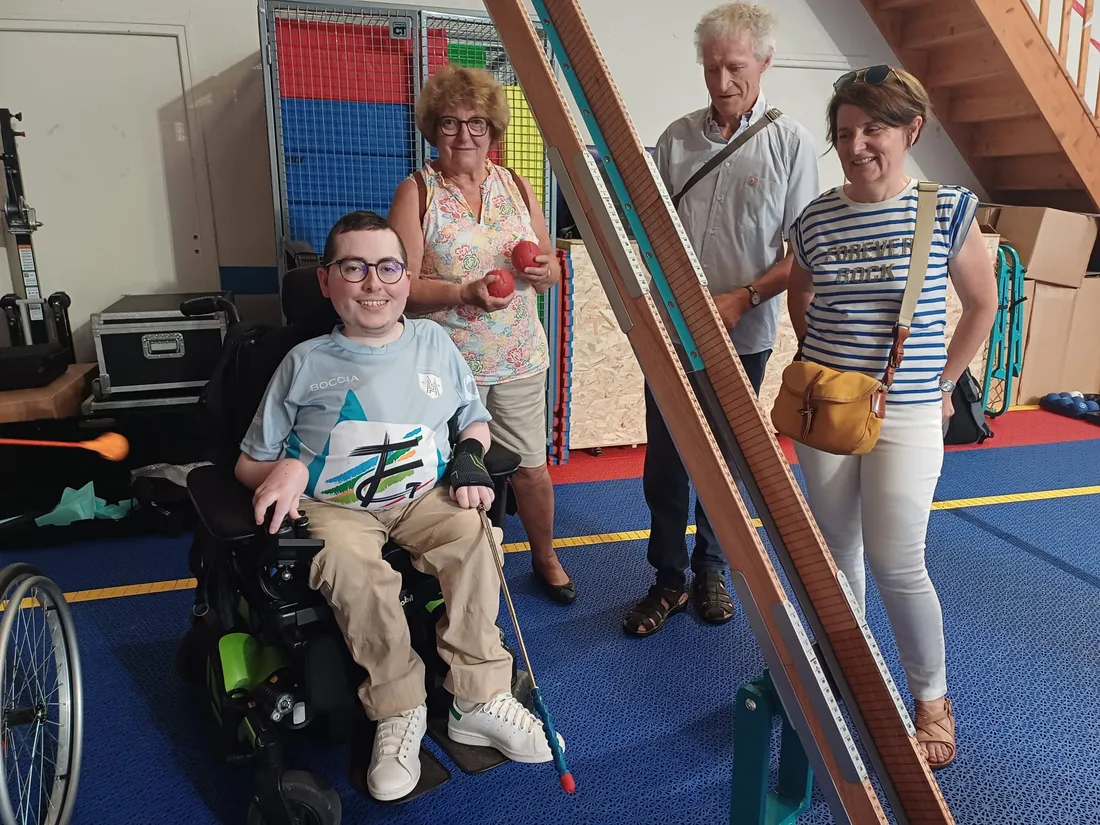 Guillaume Briaux, vice-président du comité handisport de Tarn-et-Garonne et joueur de boccia.