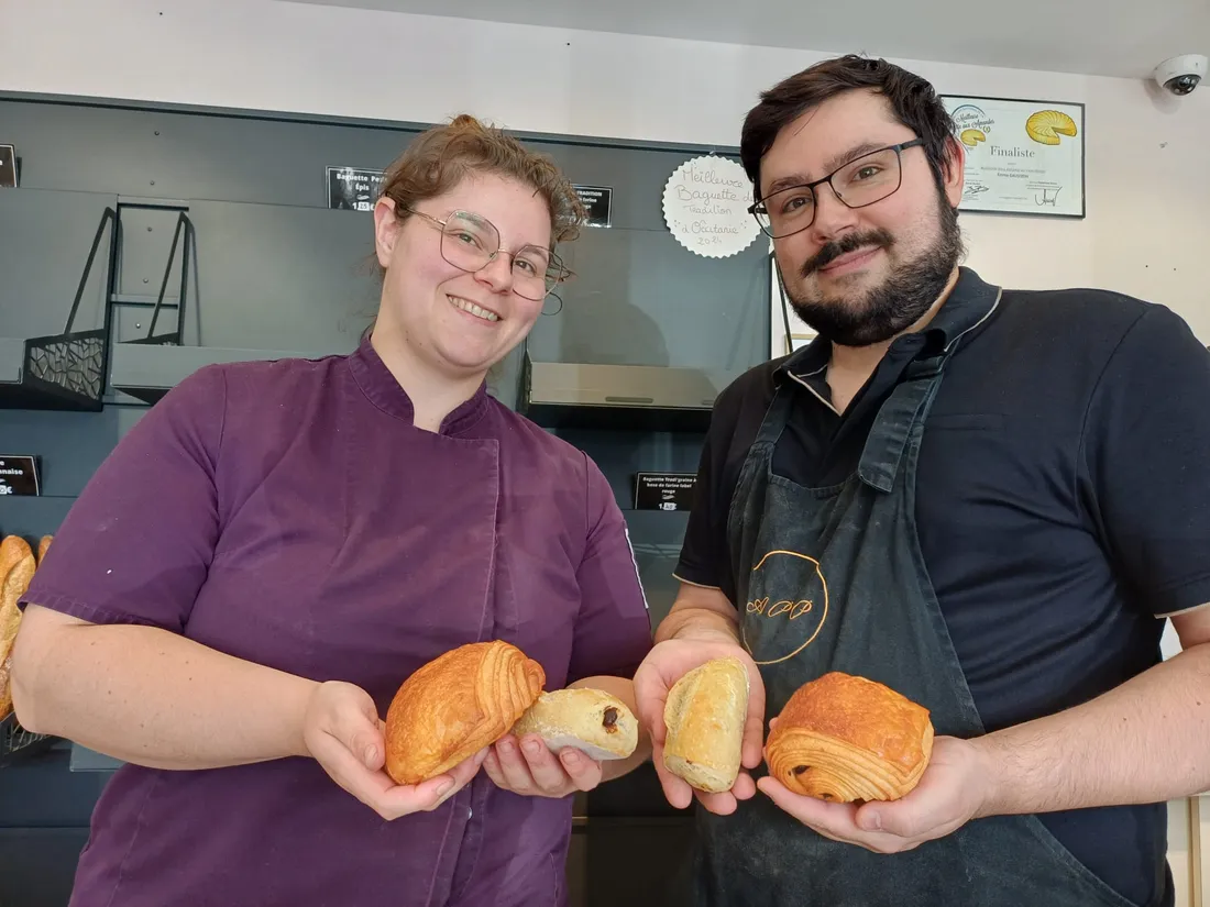 Emma Gaussein nous présente la chocolatine et le pain au chocolat.