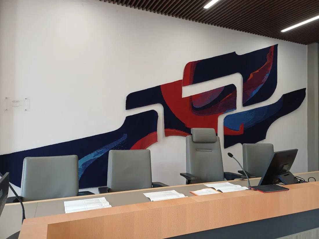 La salle Clémence-Jusselin du tribunal judiciaire de Montauban.
