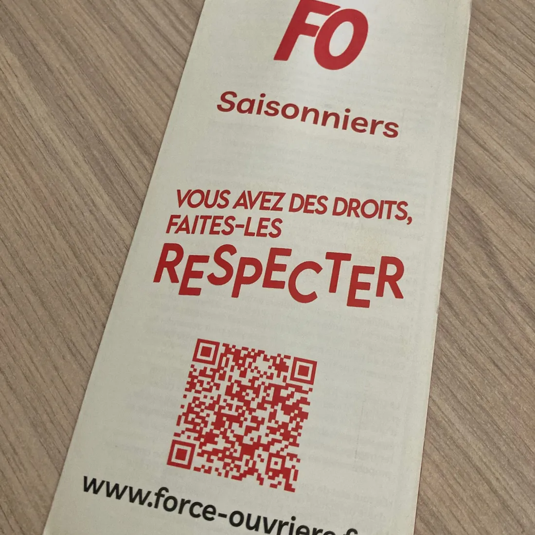Droit des saisonniers - Force Ouvrière