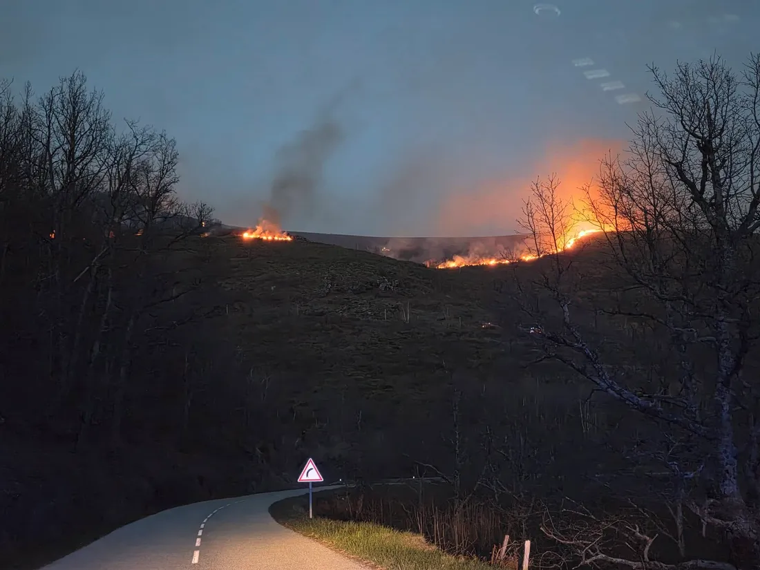 Incendie Altier (Lozère) 