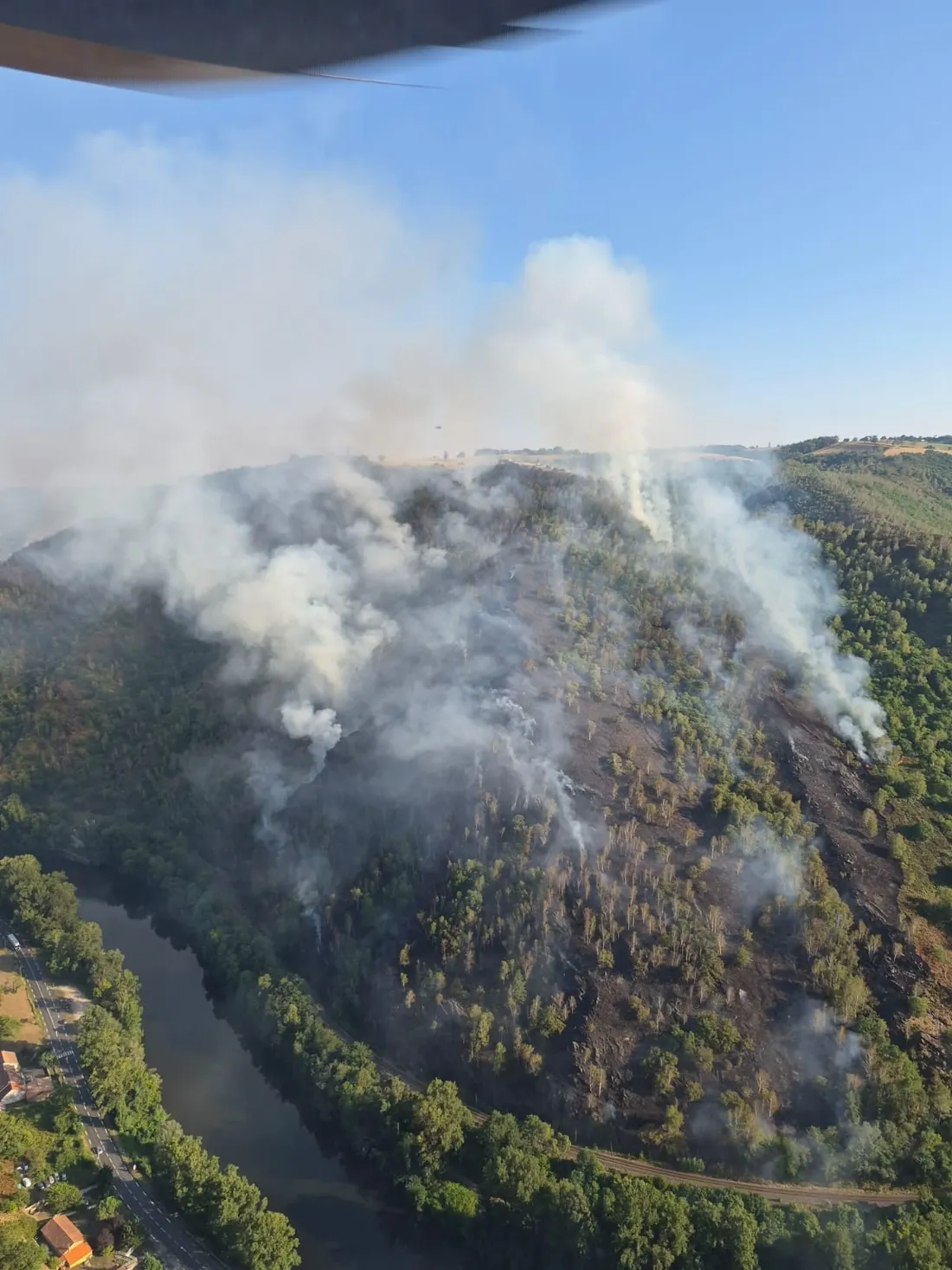 Incendie à Livinhac-le-Haut