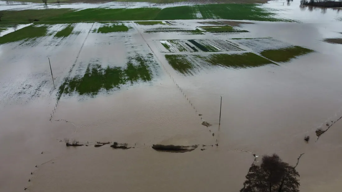Les inondations à Bioule, Tarn-et-Garonne
