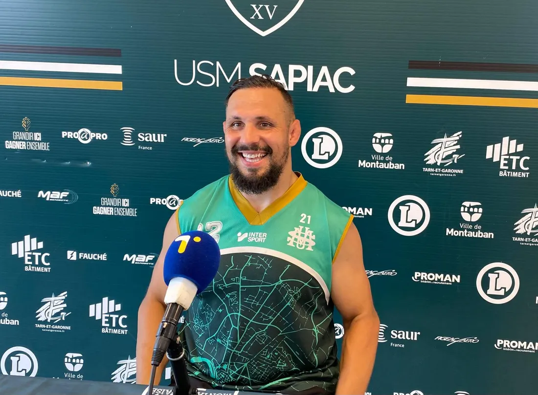 Jérémie Maurouard tout sourire avant la dernière rencontre de sa carrière