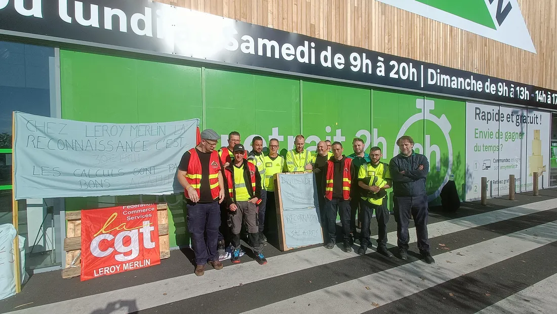 Débrayage à Leroy Merlin (Malemort)