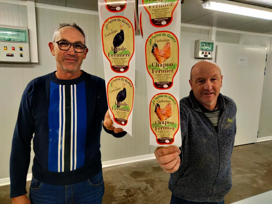 François et Vincent Grimal de la Ferme du Quercy à Caussade.