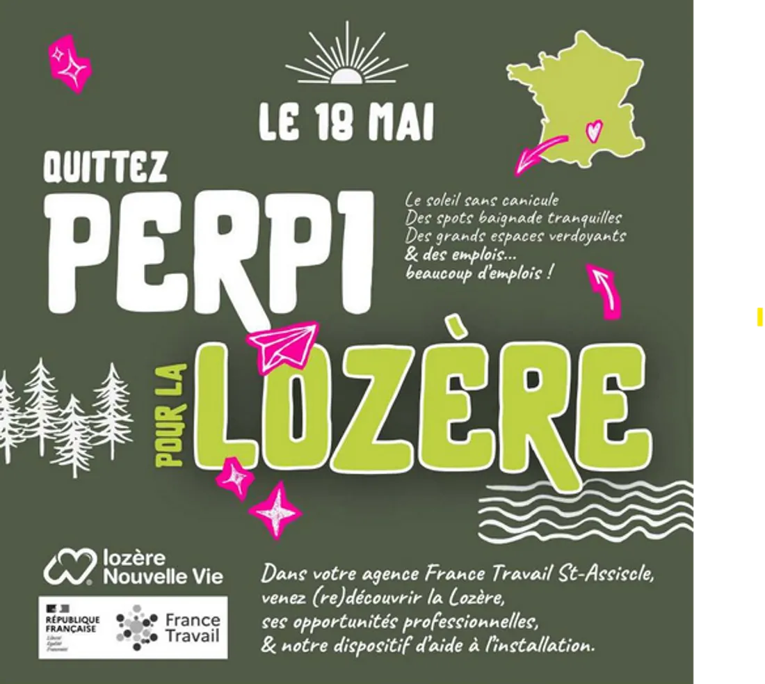 "Qutter Perpi" La Lozère essaie de séduire, une affiche supprimée depuis