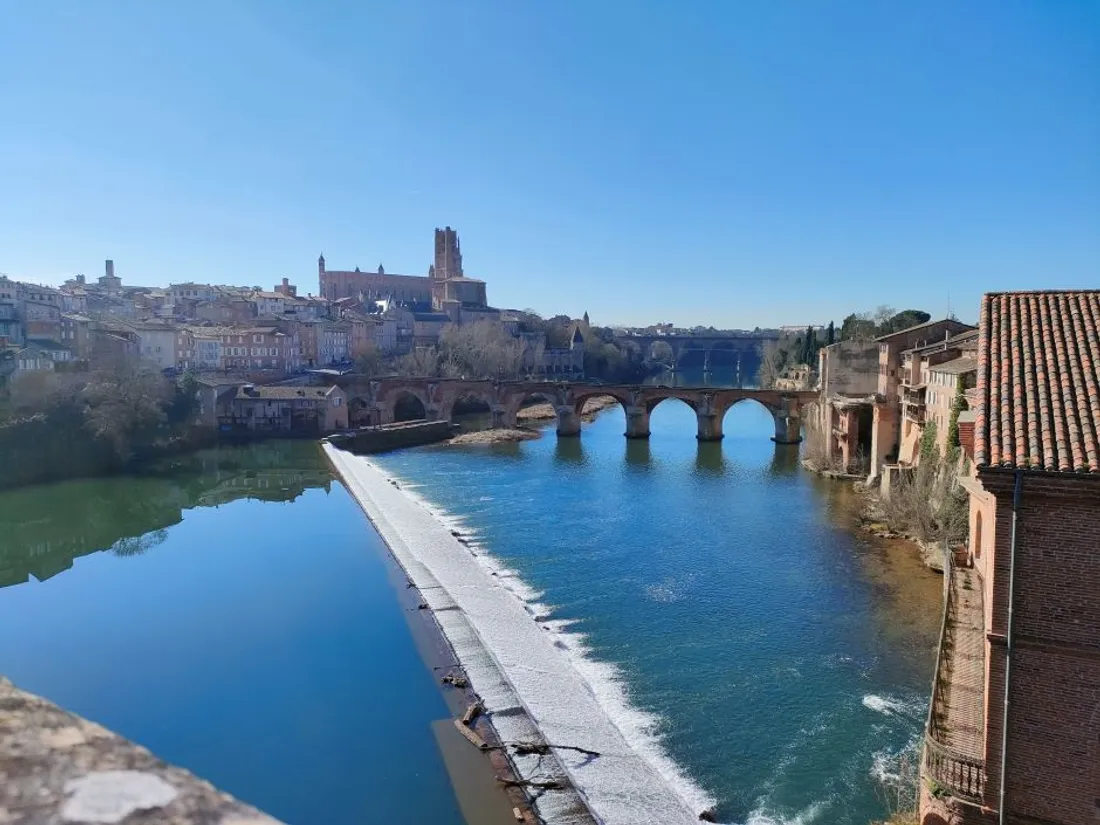 Le Pont Vieux, à Albi (Tarn).