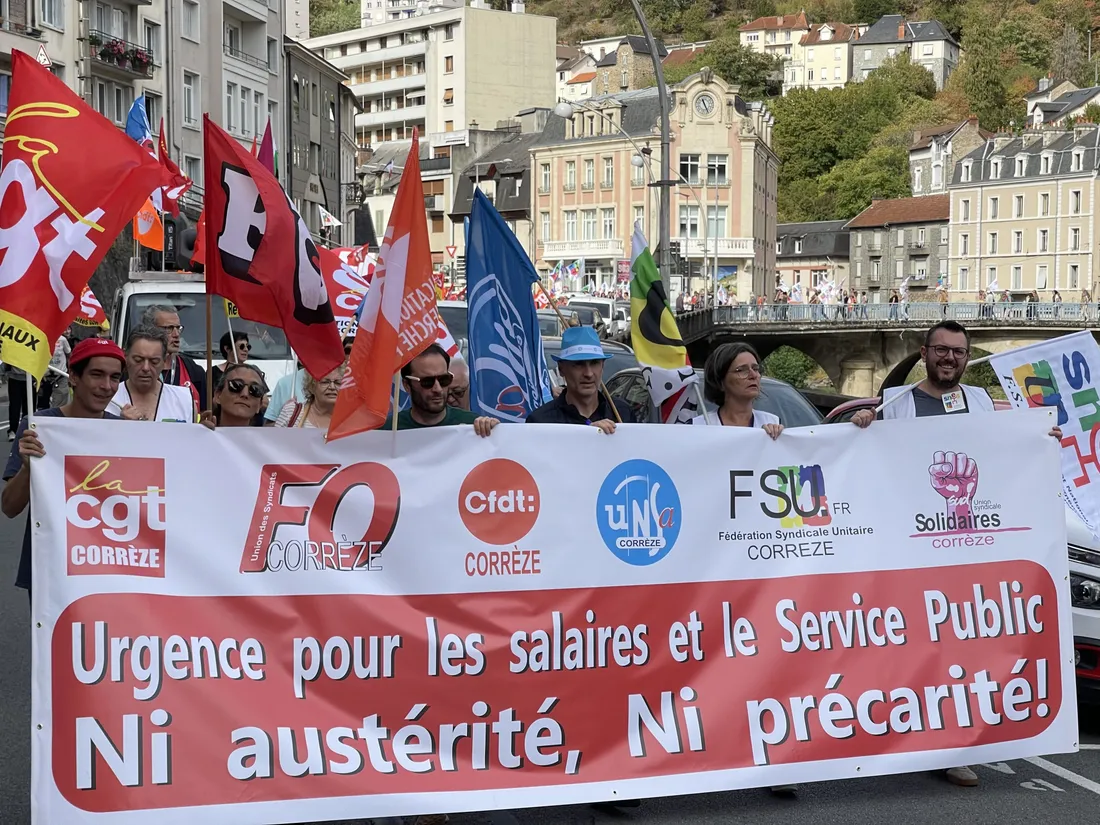 Manif fonction publique Tulle 29 septembre