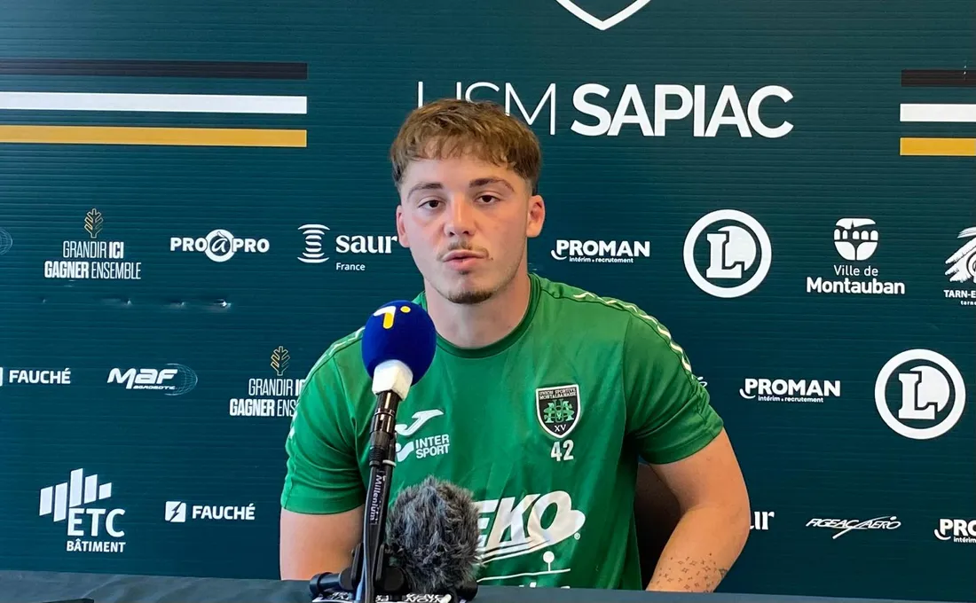 Mael Castel, demi de mêlée de l'US Montauban