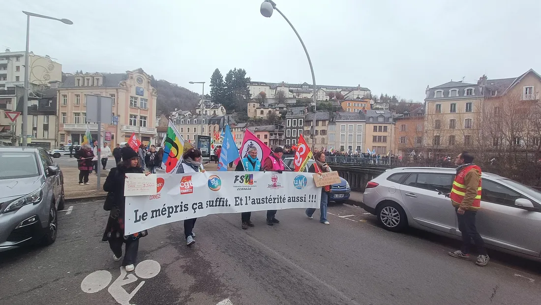 Plus de 300 manifestants ont défilé ce jeudi matin, à Tulle.