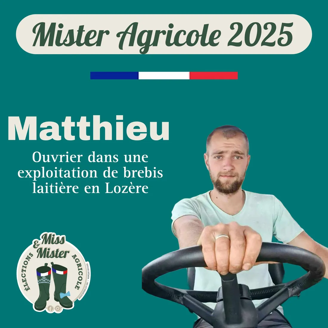 Matthieu Hamel, le nouveau mister agricole est Lozérien ! 