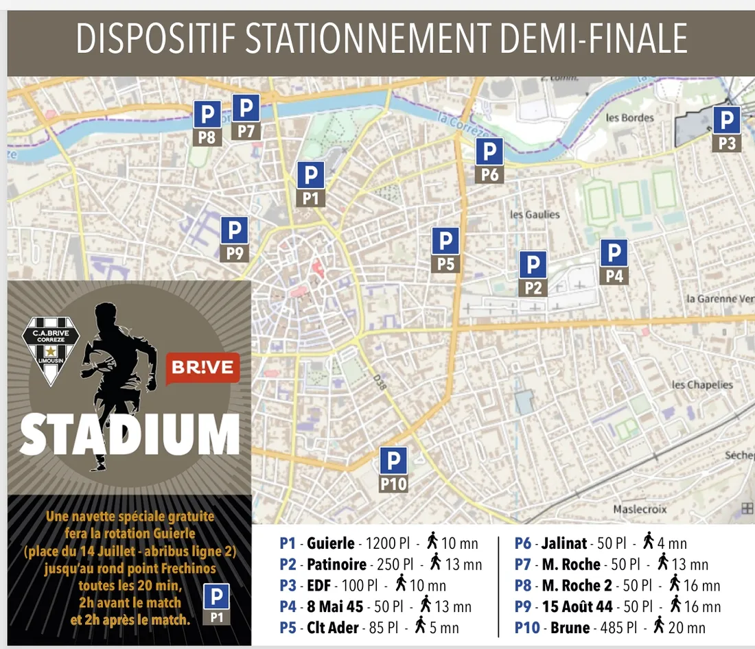 Stationnement Demi-Finale Pro D2