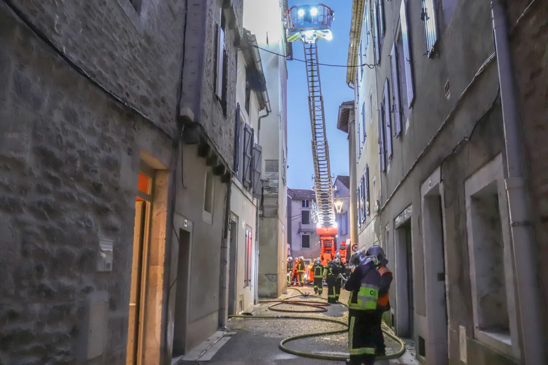 Grosse mobilisation des pompiers du Lot