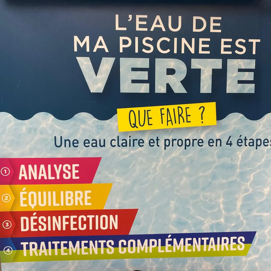 Traitement eau piscine 