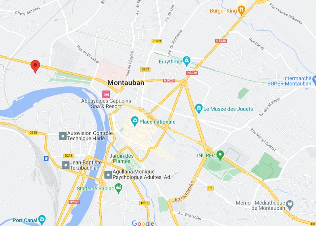 Capture écran Google Map