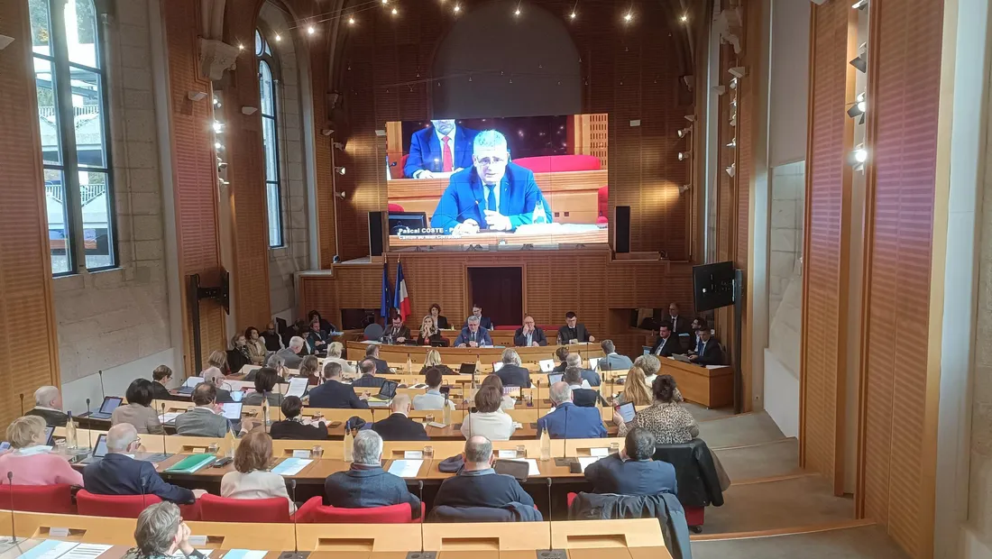 Pascal Coste lors de la Plénière du Conseil départemental de la Corrèze le 28 nov