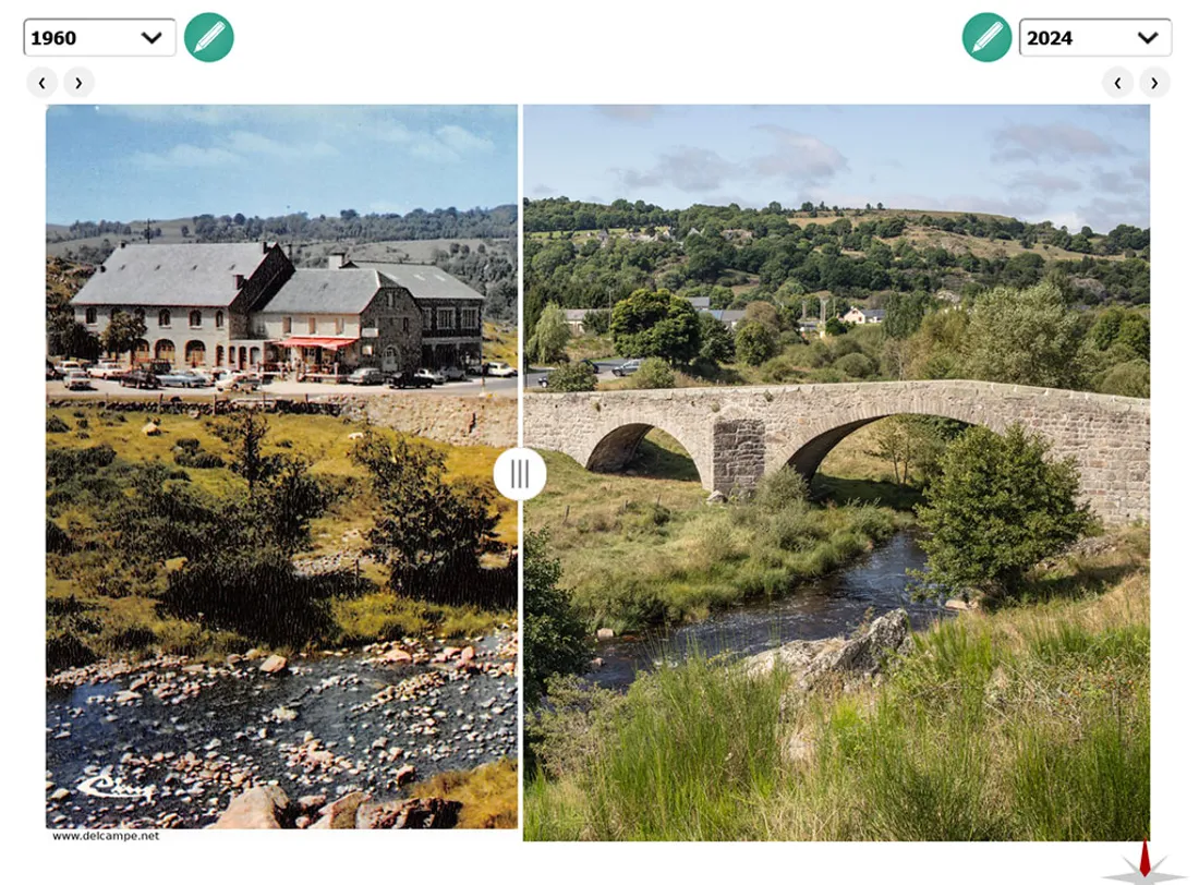 Evolution du Pont du Gournier entre 1960 et 2024