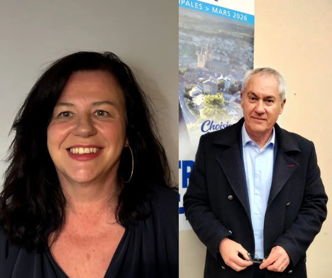 Emmanuelle Soulier et Patrice Saint-Léger arrivés 3ème et 1er lors du premier tour