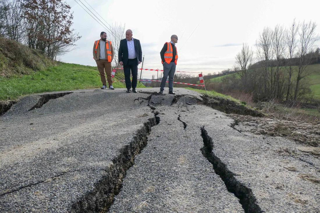 Michel Weill sur le terrain ce mercredi 18 février à Vazérac (Tarn-et-Garonne).