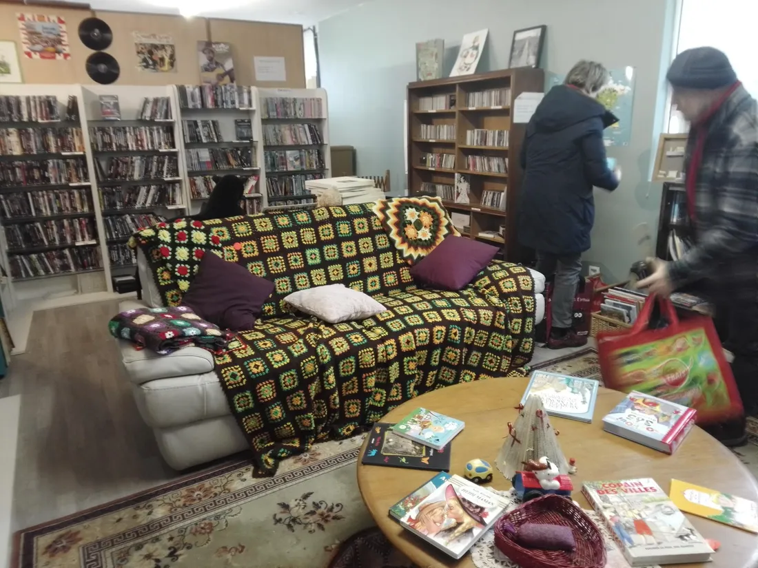 L'espace lecture de la Ressourcerie Gaillarde