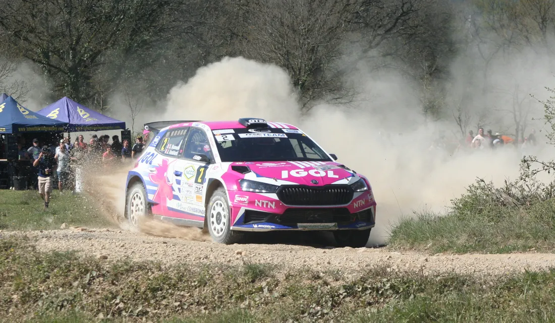 Sarah Rumeau vainquer du Terre des Causses sur sa Skoda Fabia RS