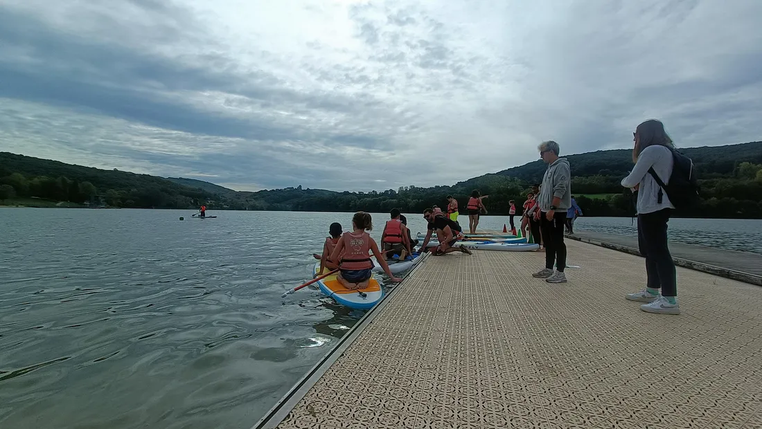 UNSS : paddle au lac du Causse