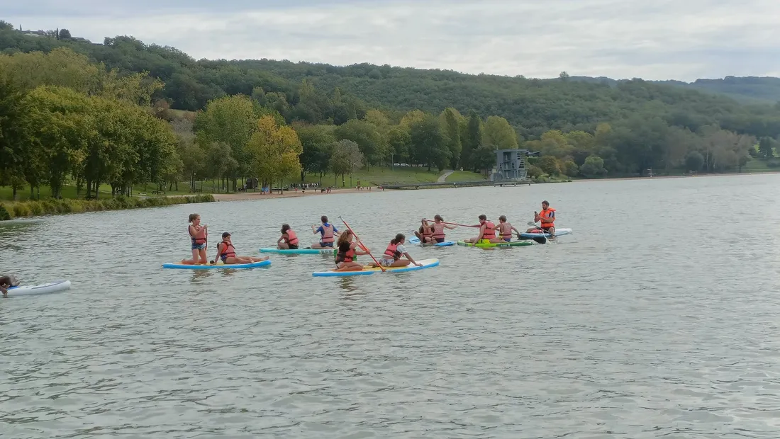 UNSS : paddle sur le lac du Causse