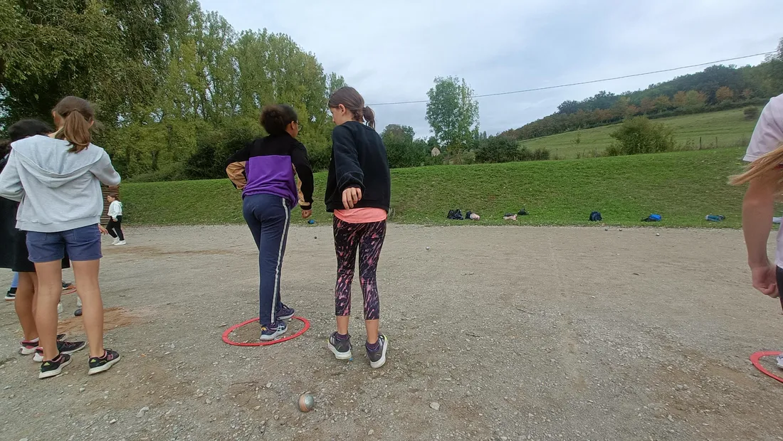 UNSS : pétanque au lac du Causse