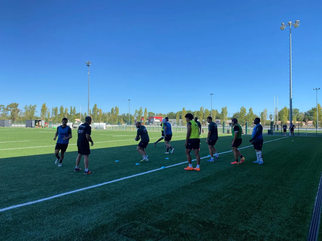 Un entrainement physique en marge de la partie collective