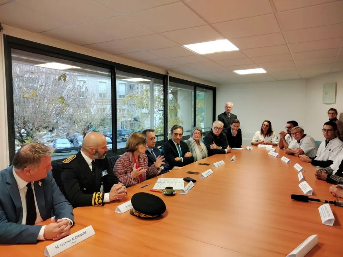 Agnès Firmin Le Bodo a rencontré élus et représentants de la communauté médicale