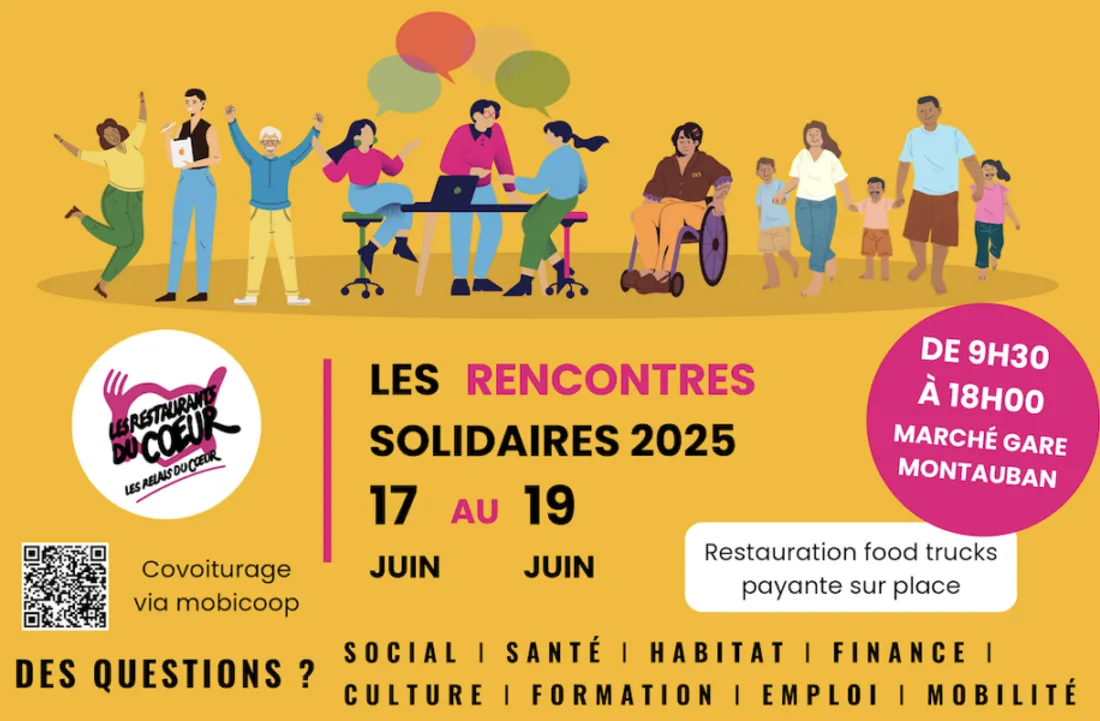 Visuel des Rencontres Solidaires, du collectif du Coeur du Tarn-et-Garonne