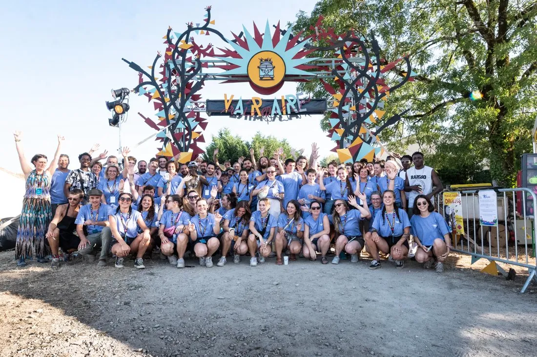 Les bénévoles du Vrai Repaire Festival à Varaire