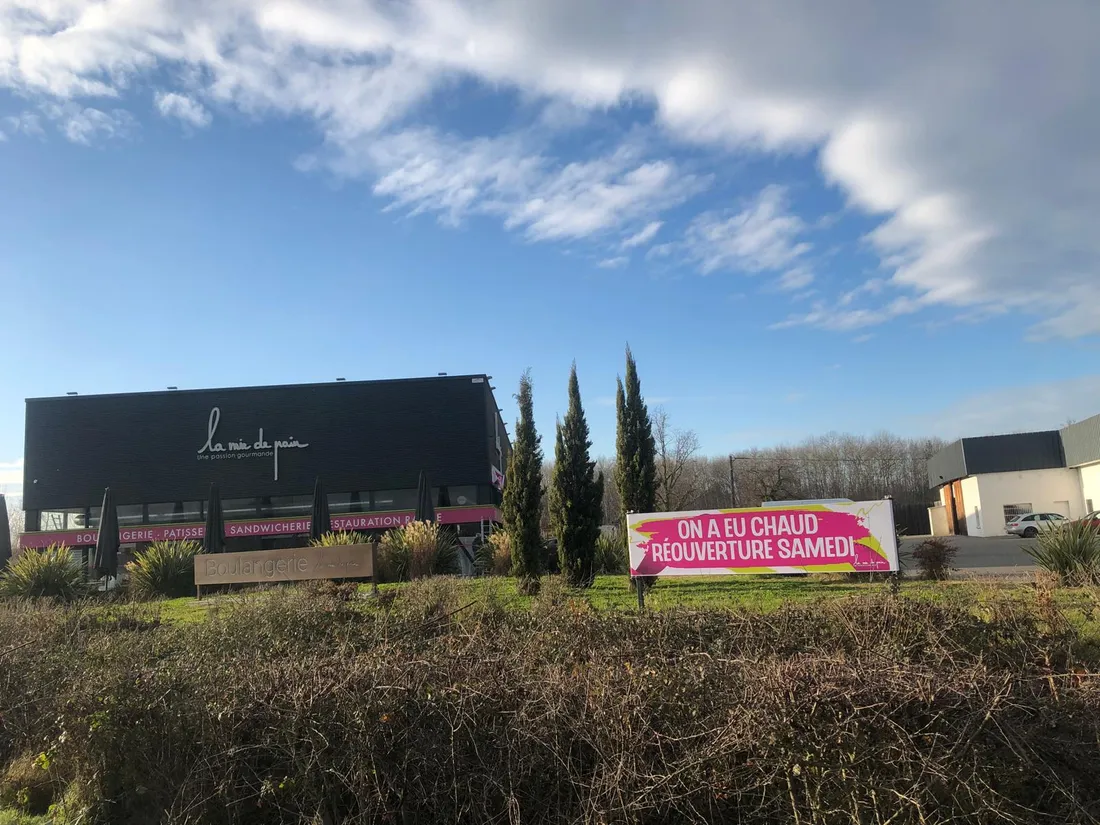Le magasin de la Mie de Pain à Aussonne ne manque pas d'humour.