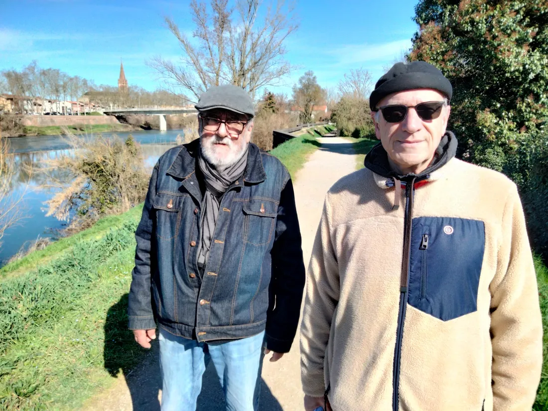 François Pignol et Serge Cariven ont déjà subi plusieurs crues du Tarn. 