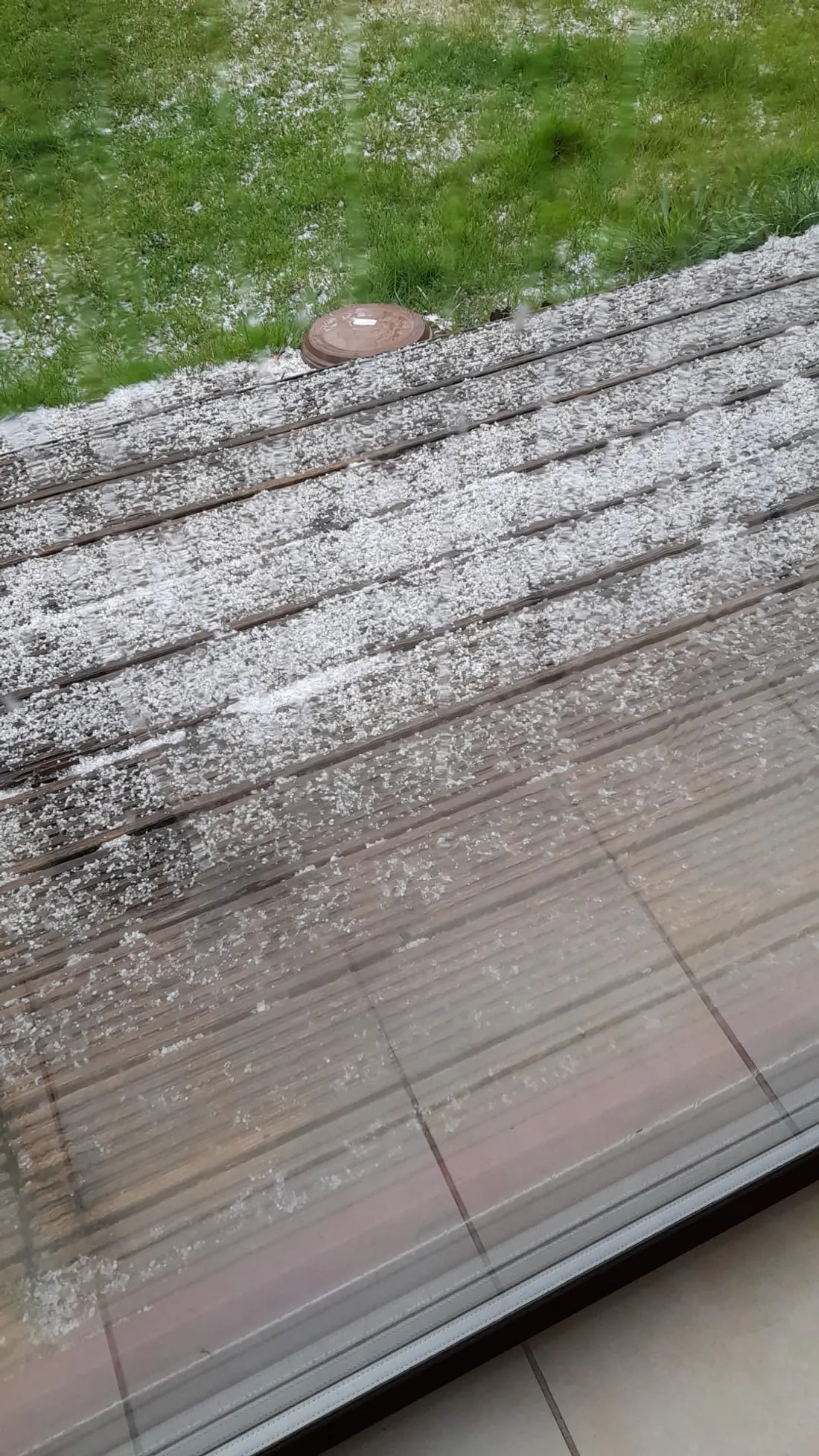 Grêle aux Quatre-Saisons (Aveyron) le 22 mars 2025