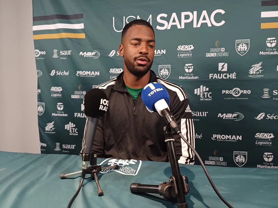 Le troisième ligne Kyllian Ringuet veur garder la tête froide à Ernest Wallon.