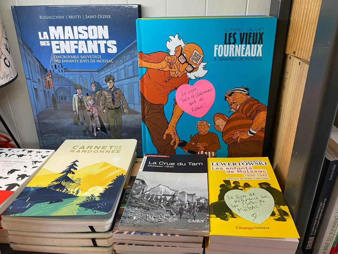 Une section sur les livres locaux et l'histoire riche de Moissac et du département