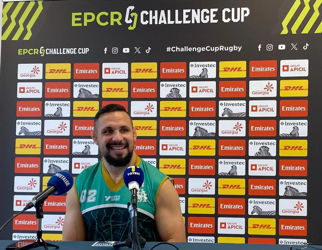 Jérémie Maurouard, talonneur de l'USM avant la rencontre face aux Ospreys