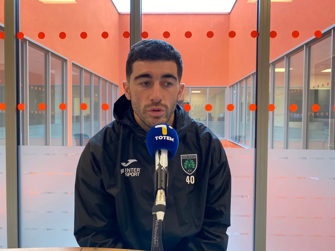 Hugo Zabalza, demi de mêlée de l'US Montauban était l'invité du Club Sapiac !