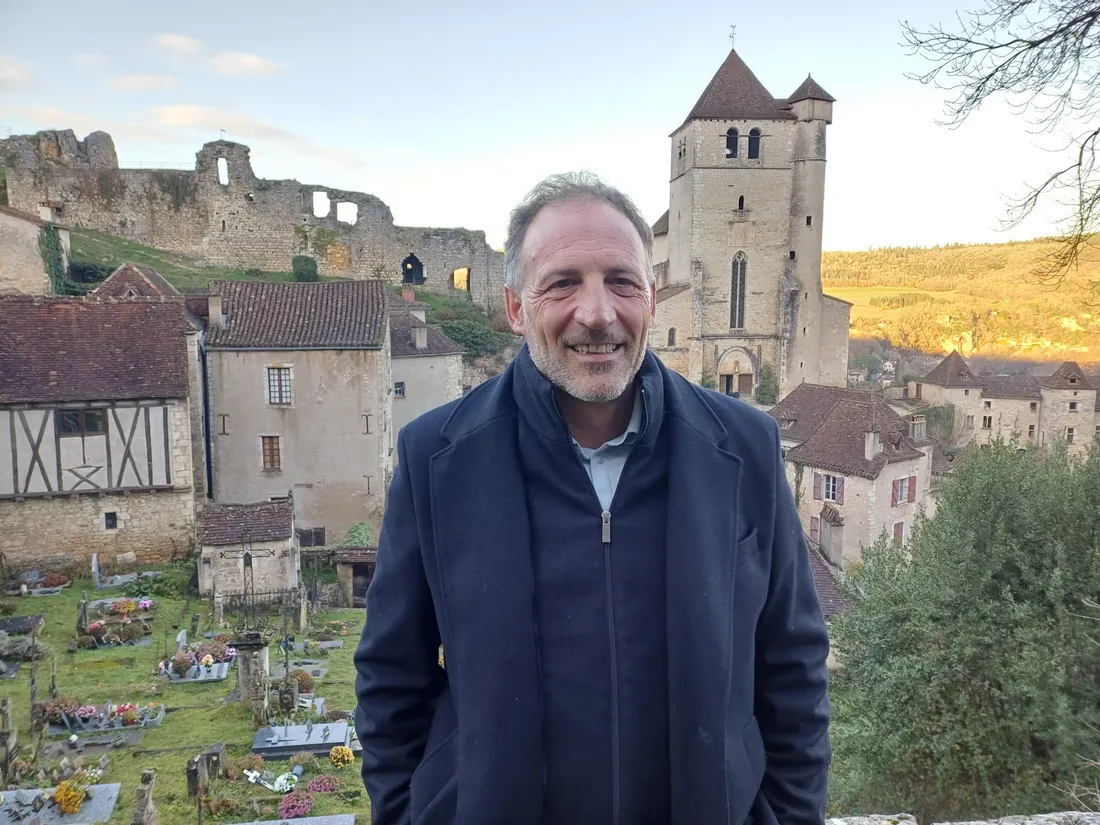 Frédéric Decremps maire de Saint-Cirq-Lapopie.