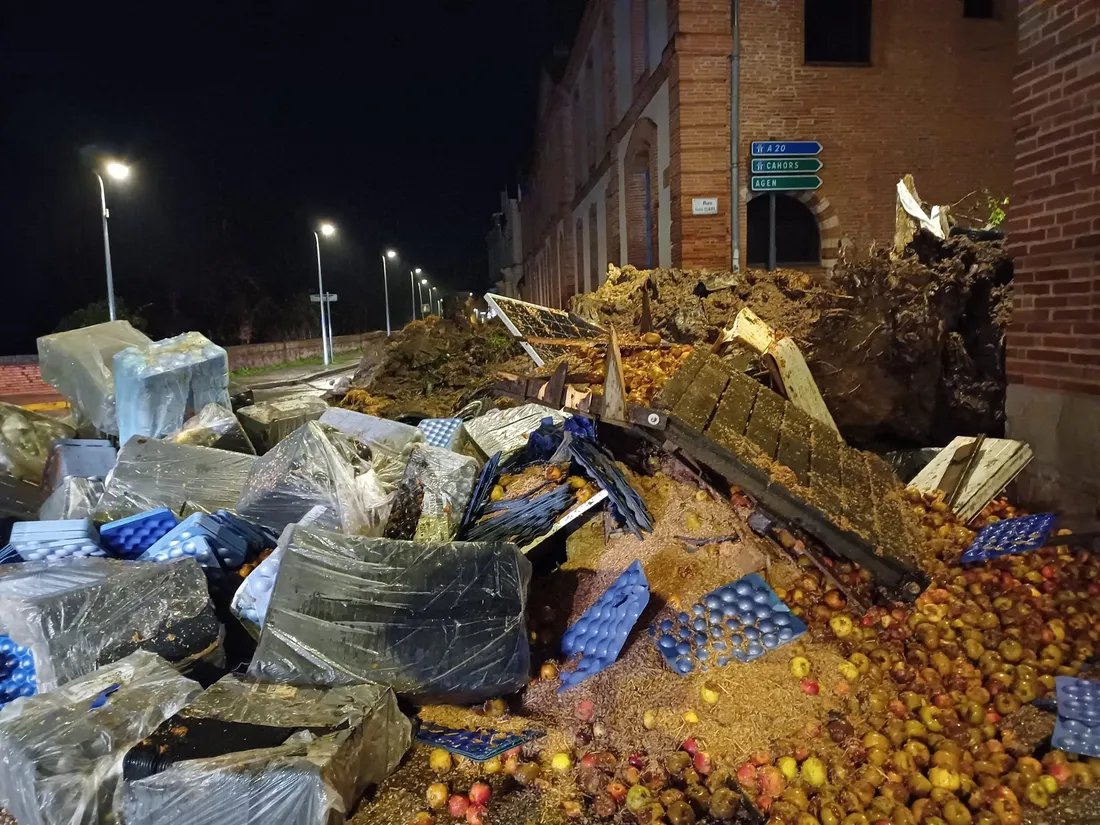 Déversements agricoles le 30 janvier 2026 à Montauban (Tarn-et-Garonne).