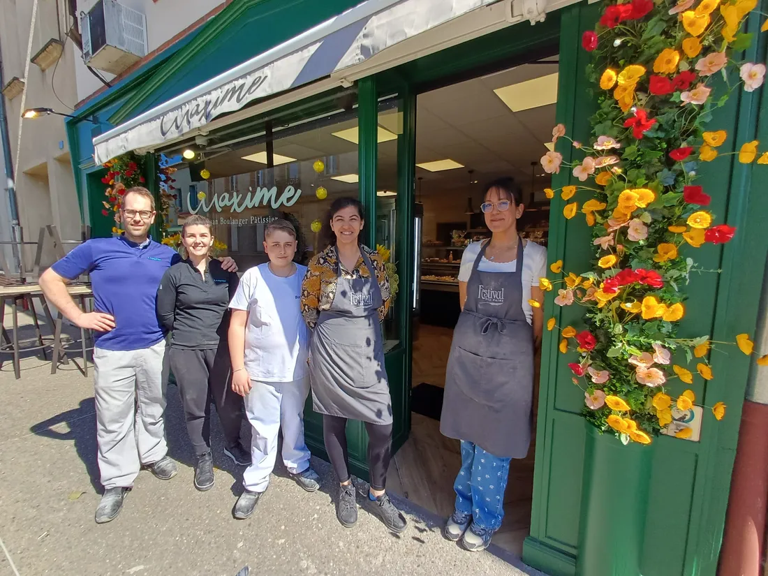 L'équipe de la boulangerie Maxime à Labastide-Saint-Pierre.