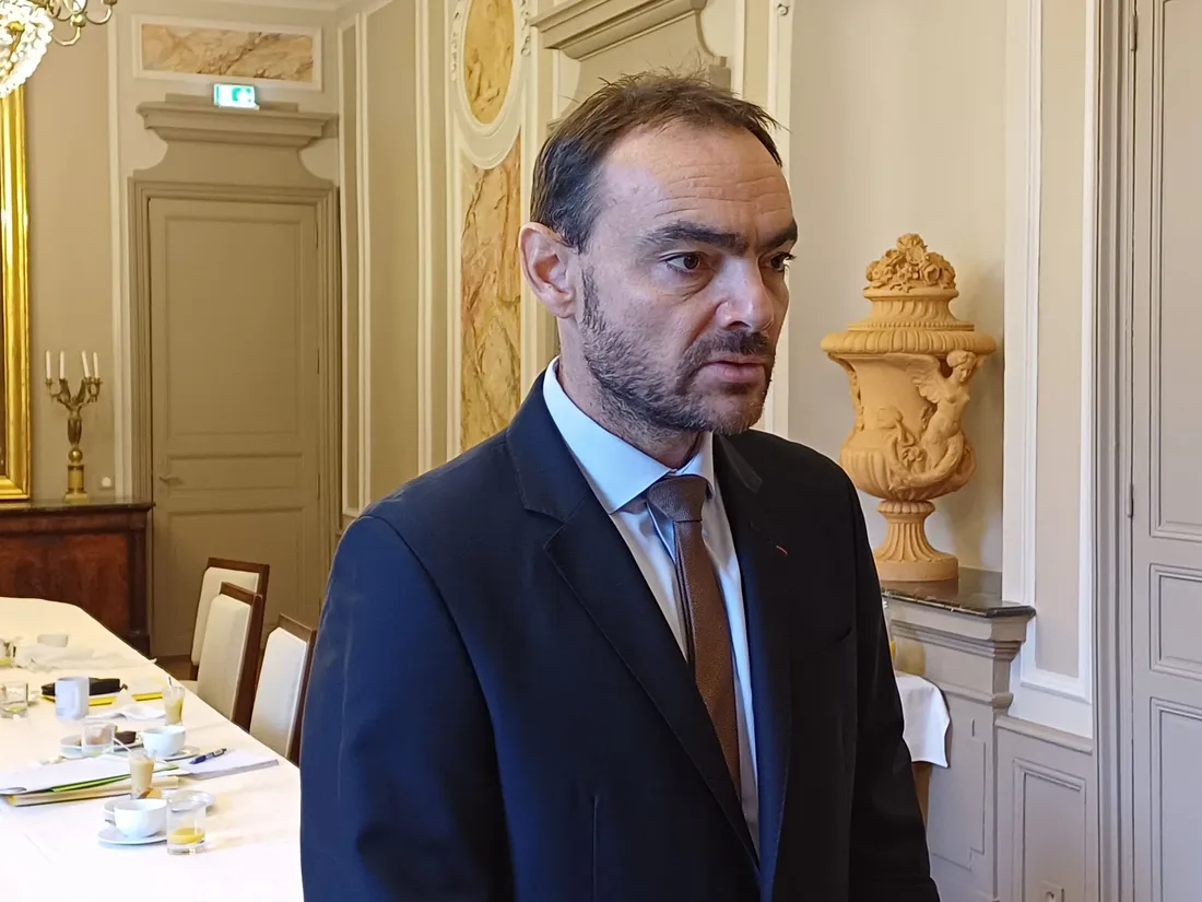 Sébastien Cauwel à l'issue de la conférence de presse en préfecture de Montauban.