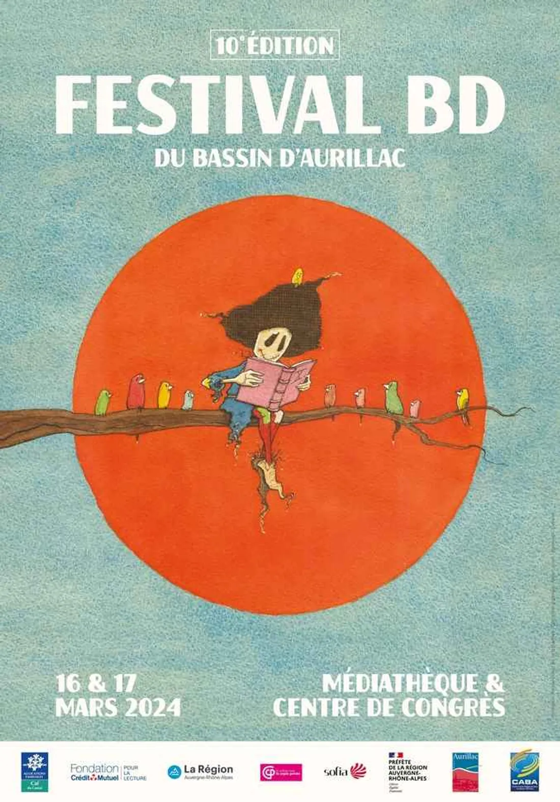 Affiche Festival BD Aurillac 2024