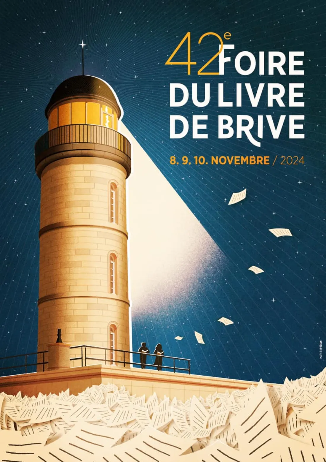 Affiche foire du livre de Brive