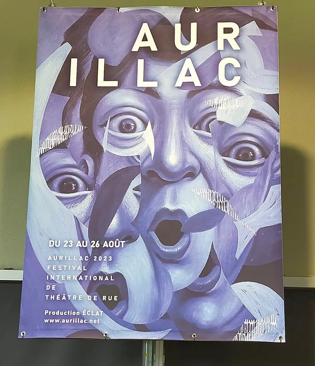 Affiche du festival de Théatre de rue Aurillac 2023