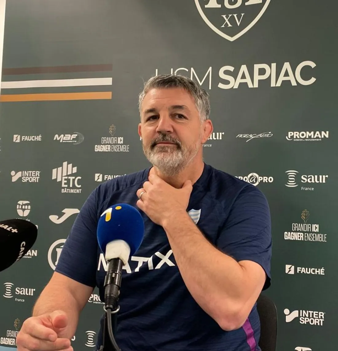 Olivier Azam, l'un des entraineurs du Racing