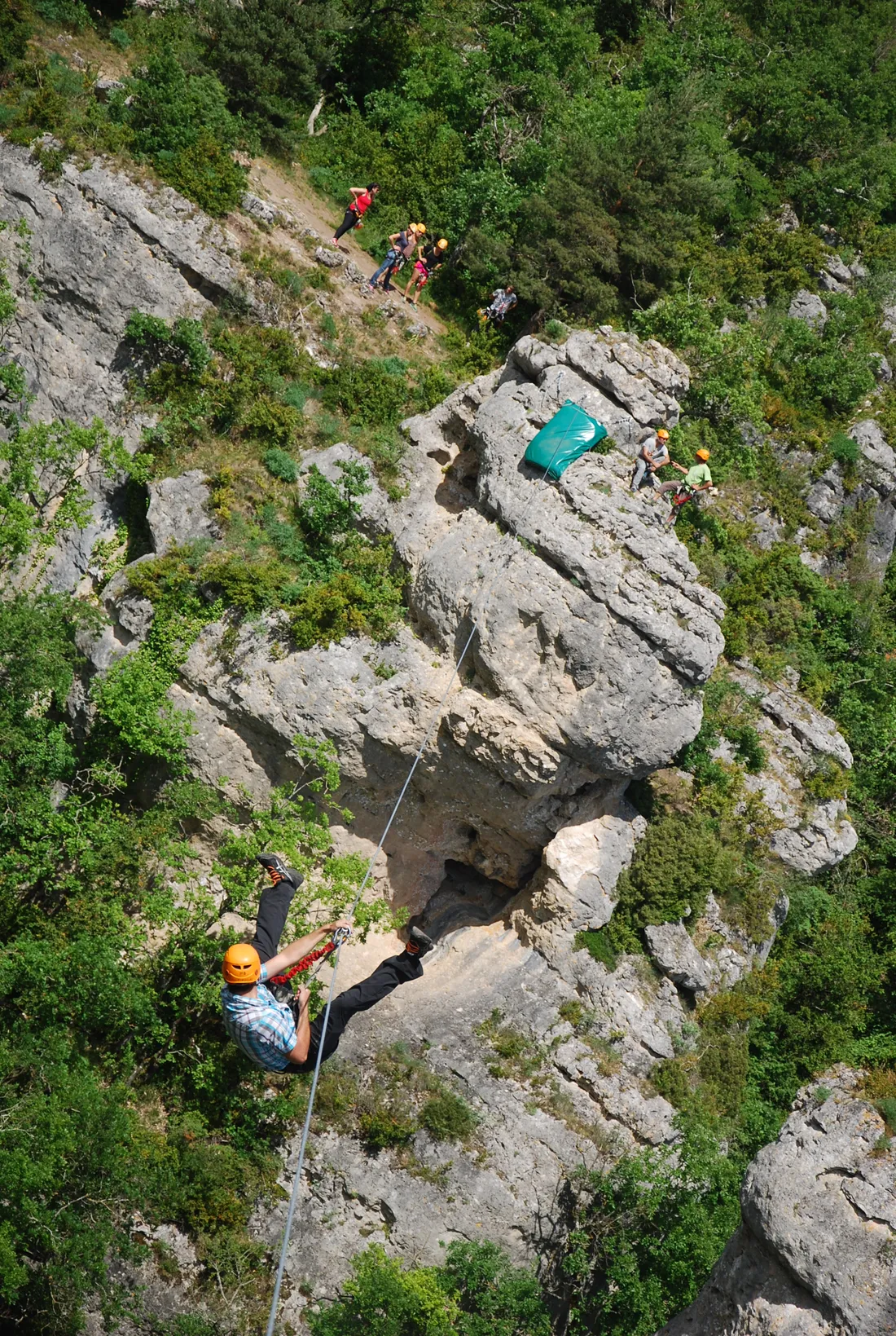 La via ferrata du Boffi en Aveyron